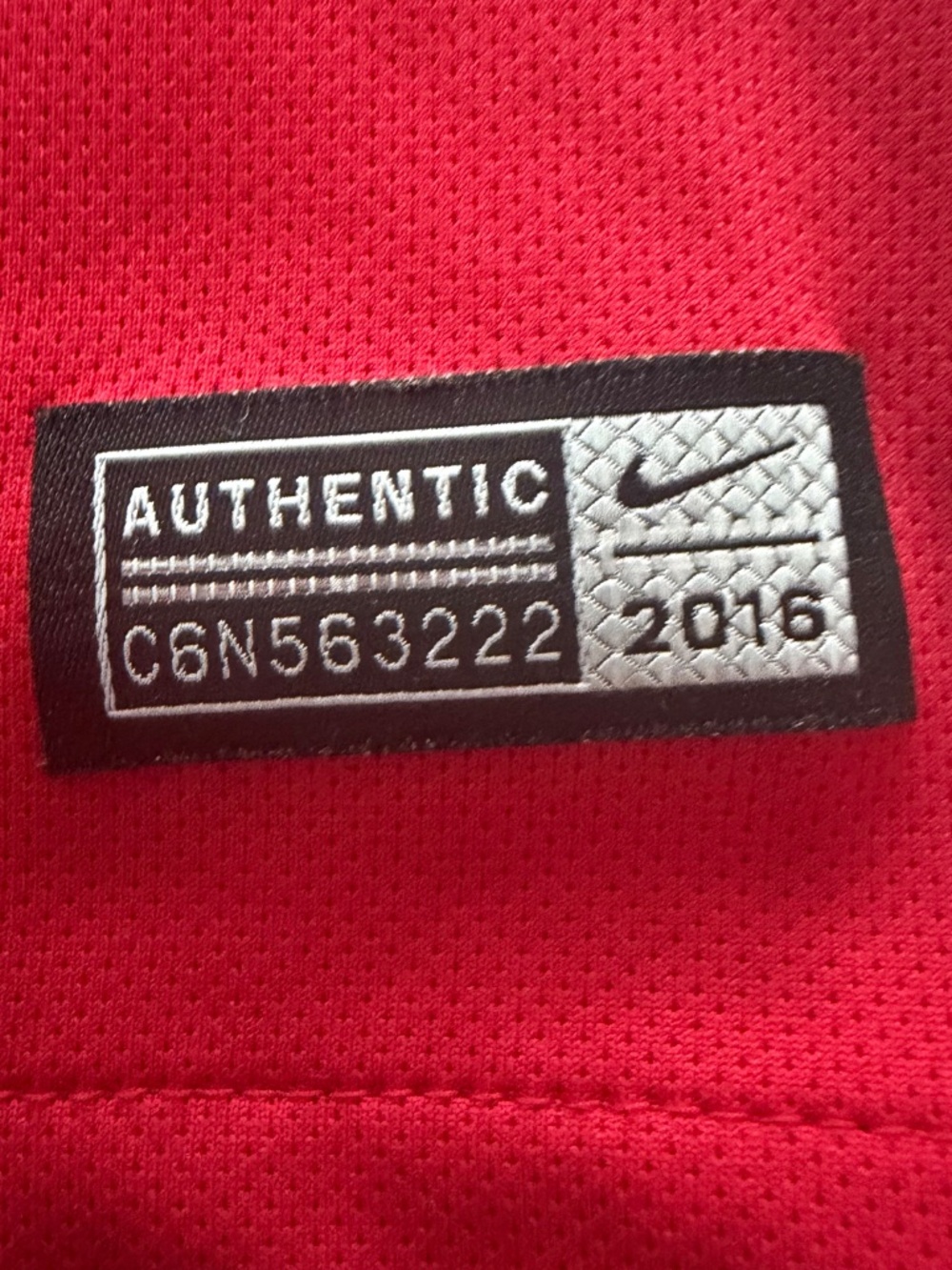 Nike Portugal Dri-FIT Soccer Jersey – Red Women’s Top - Picture 7 of 7